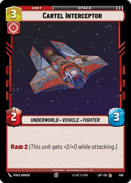 Cartel Interceptor Card Front