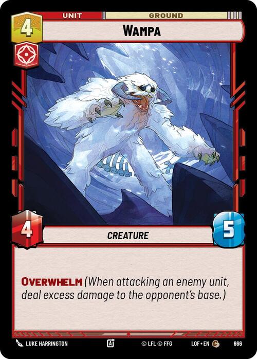Wampa Card Front