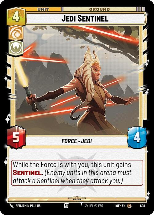 Jedi Sentinel Card Front