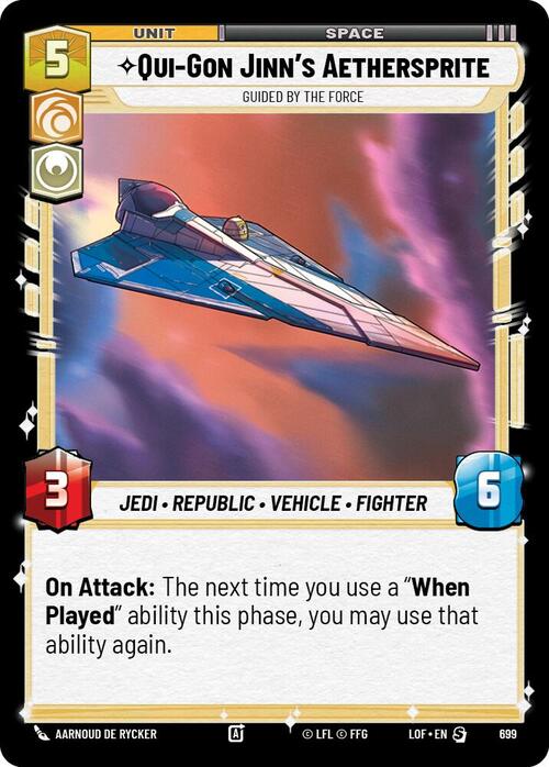 Qui-Gon Jinn's Aethersprite - Guided by the Force Card Front
