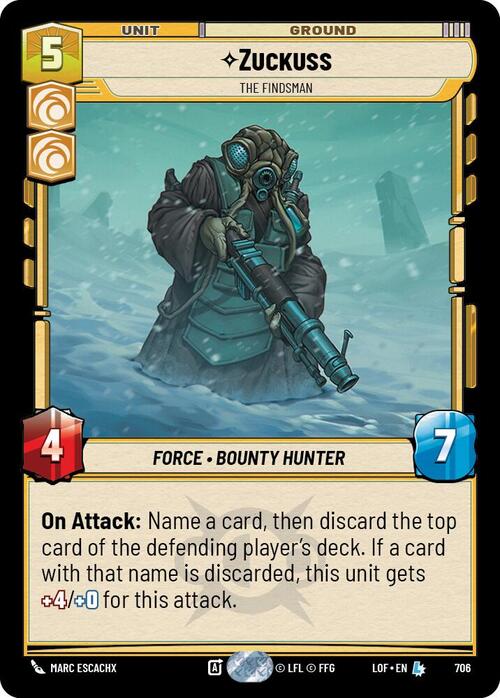 Zuckuss - The Findsman Card Front