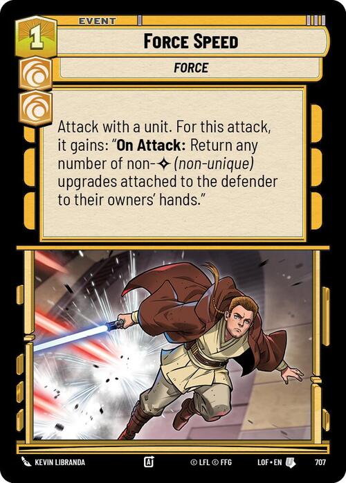 Force Speed Card Front