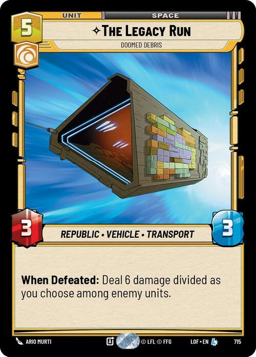 The Legacy Run - Doomed Debris Card Front