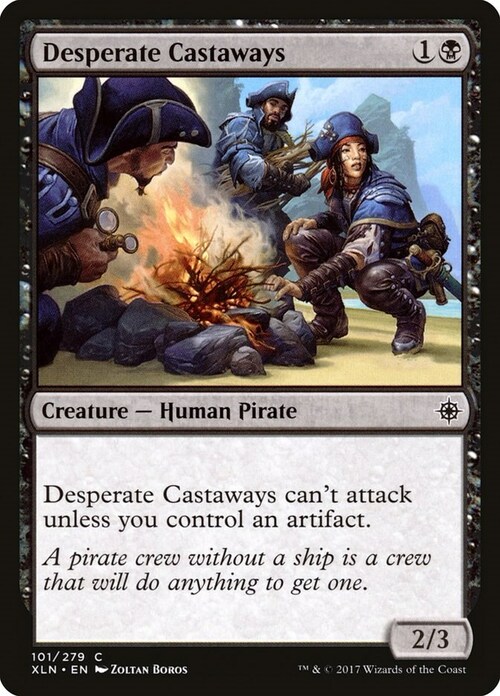 Desperate Castaways Card Front
