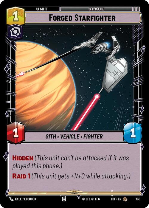 Forged Starfighter Card Front