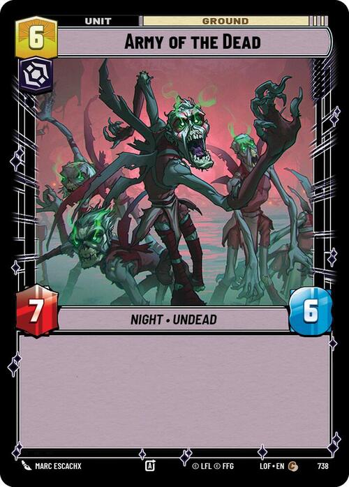 Army of the Dead Card Front