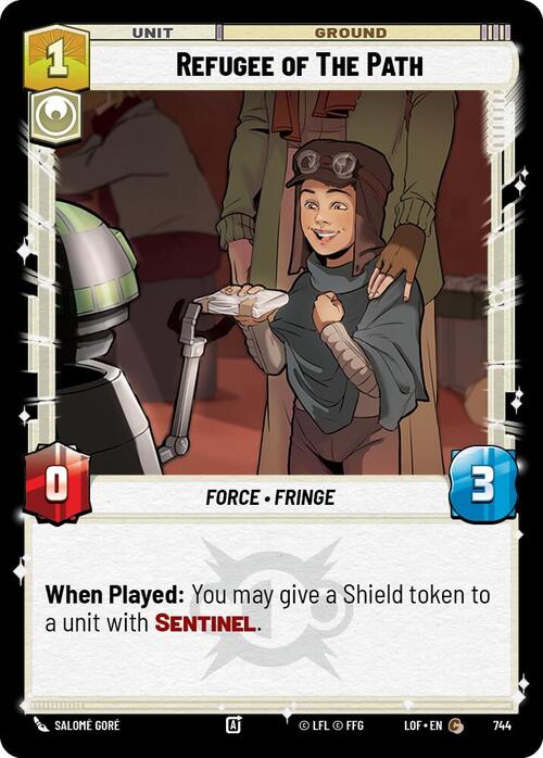 Refugee of The Path Card Front