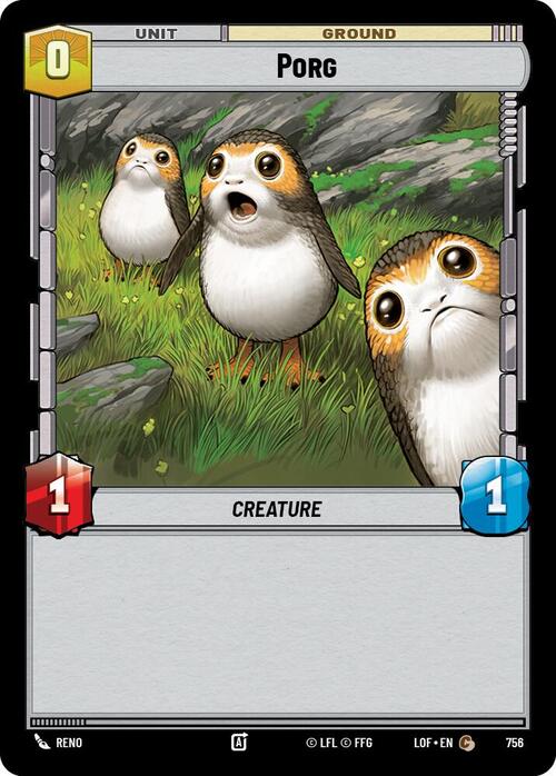 Porg Card Front