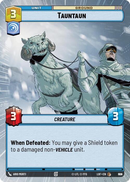 Tauntaun Card Front
