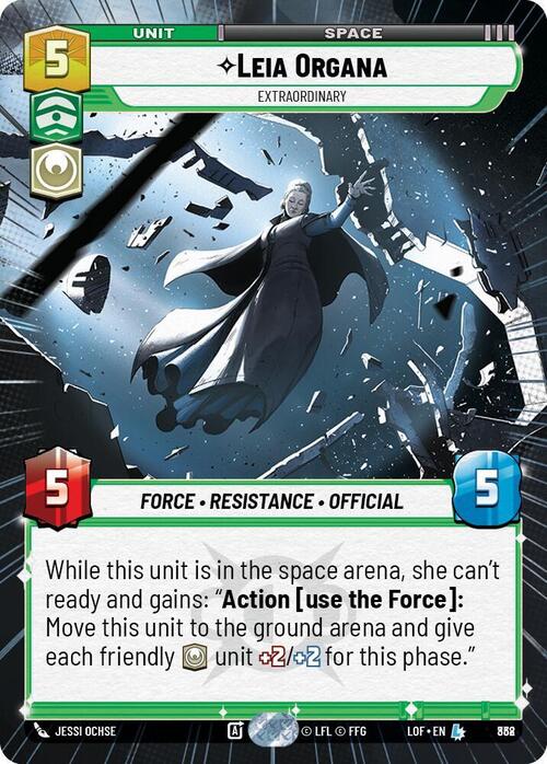 Leia Organa - Extraordinary Card Front