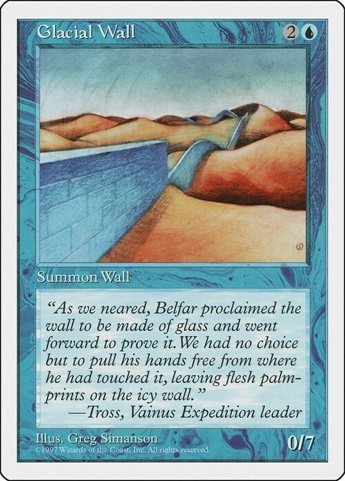 Glacial Wall Card Front