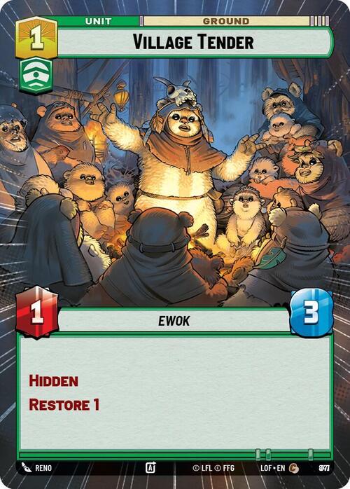 Village Tender Card Front