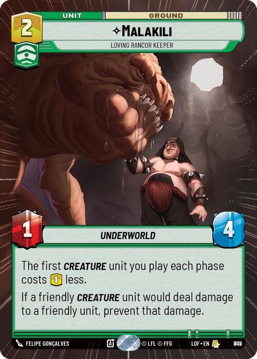 Malakili - Loving Rancor Keeper Card Front