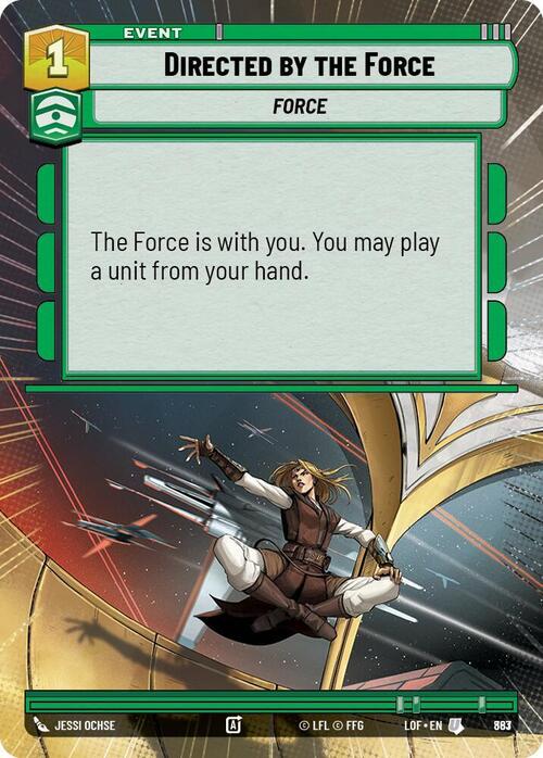 Directed by the Force Card Front