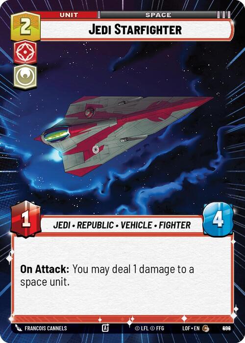 Jedi Starfighter Card Front