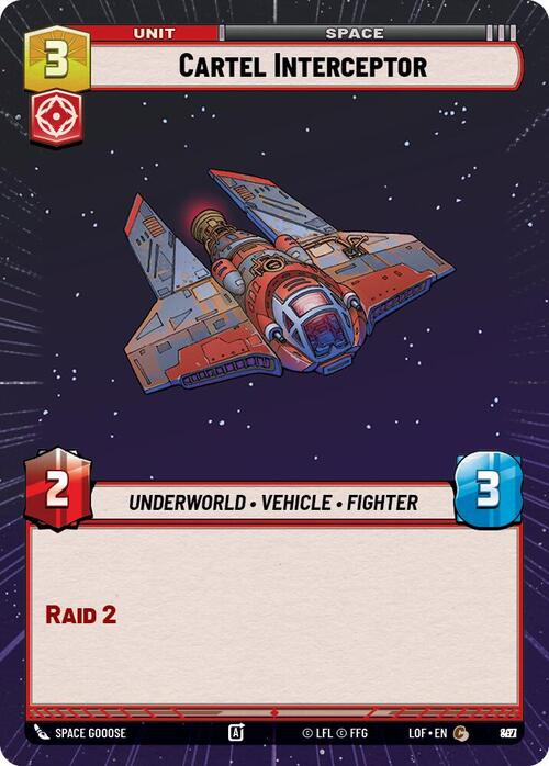Cartel Interceptor Card Front