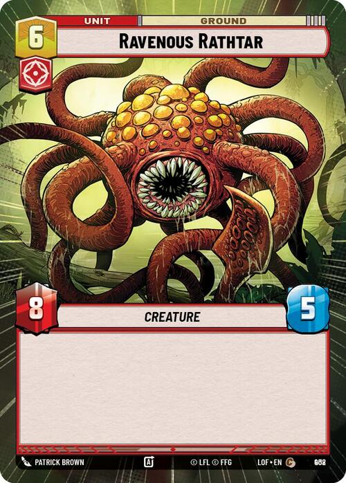Ravenous Rathtar Card Front