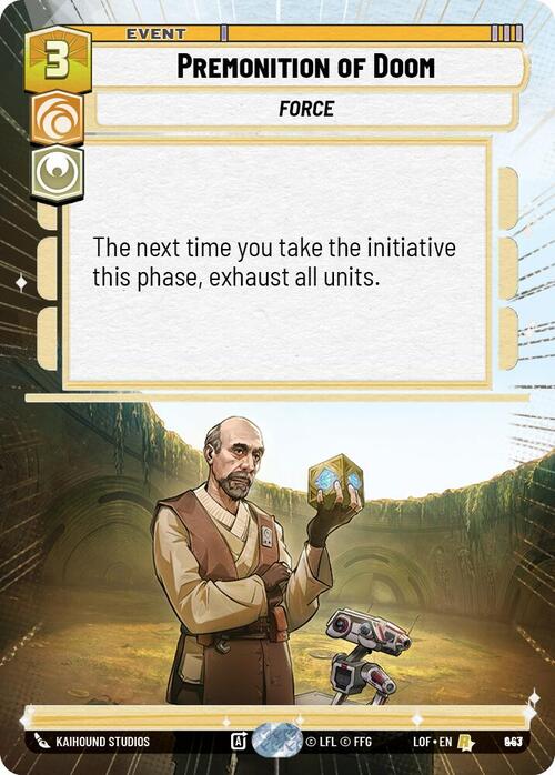 Premonition of Doom Card Front