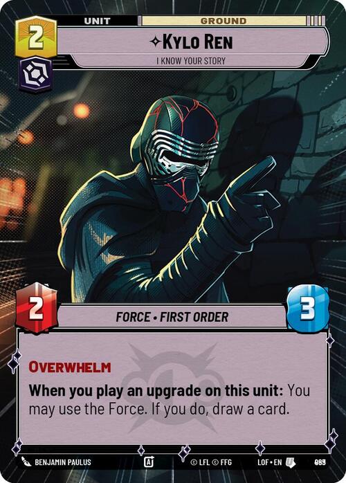 Kylo Ren - I Know Your Story Card Front