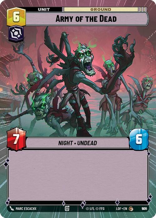 Army of the Dead Card Front