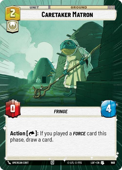 Caretaker Matron Card Front