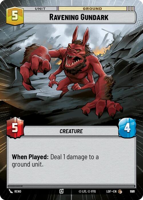 Ravening Gundark Card Front