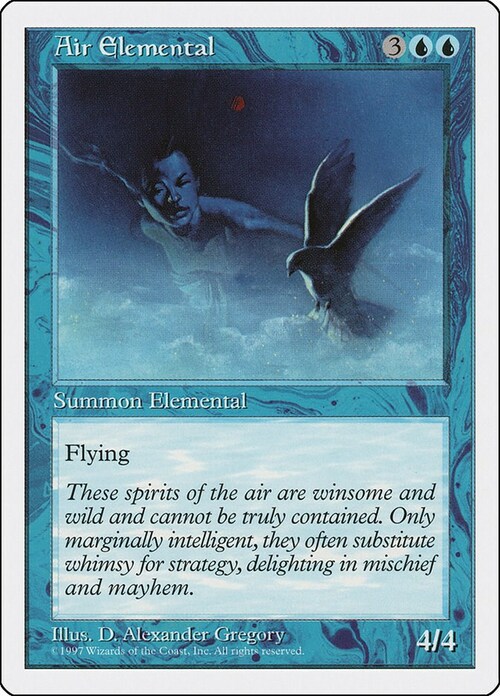 Air Elemental Card Front