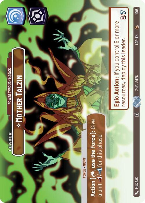 Mother Talzin - Power Through Magick Card Front