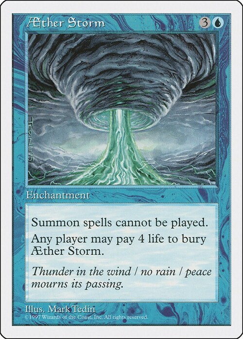 Aether Storm Card Front