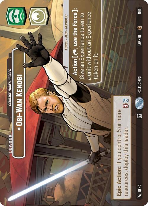 Obi-Wan Kenobi - Courage Makes Heroes Card Front