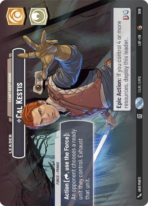 Cal Kestis - I Cant Keep Hiding Card Front