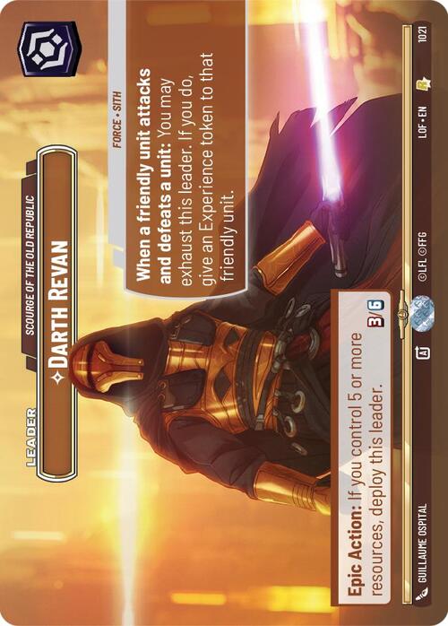 Darth Revan - Scourge of the Old Republic Card Front