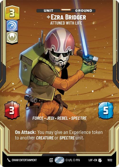 Ezra Bridger - Attuned With Life Card Front