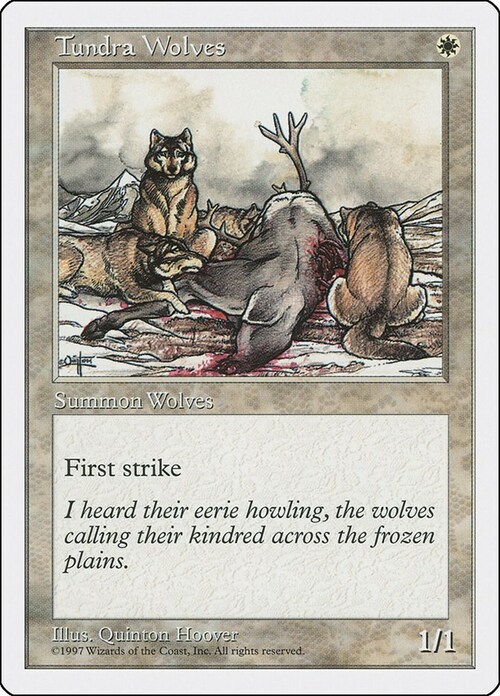 Lupi della Tundra Card Front