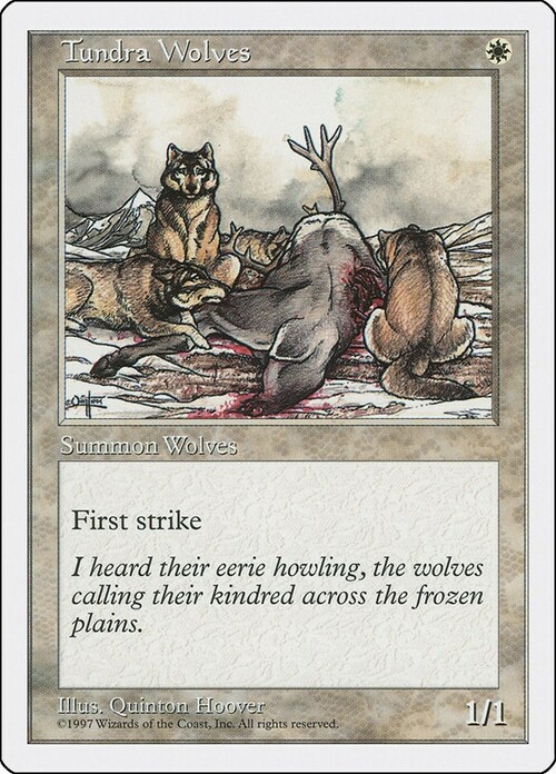Tundra Wolves Card Front
