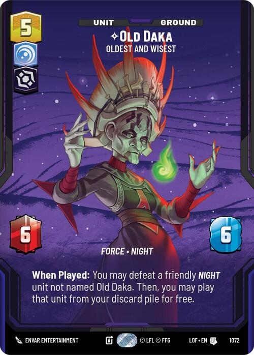 Old Daka - Oldest and Wisest Card Front