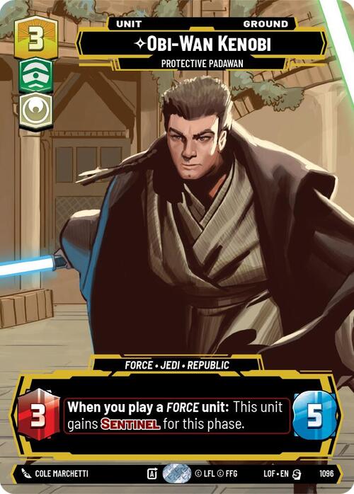 Obi-Wan Kenobi - Protective Padawan Card Front