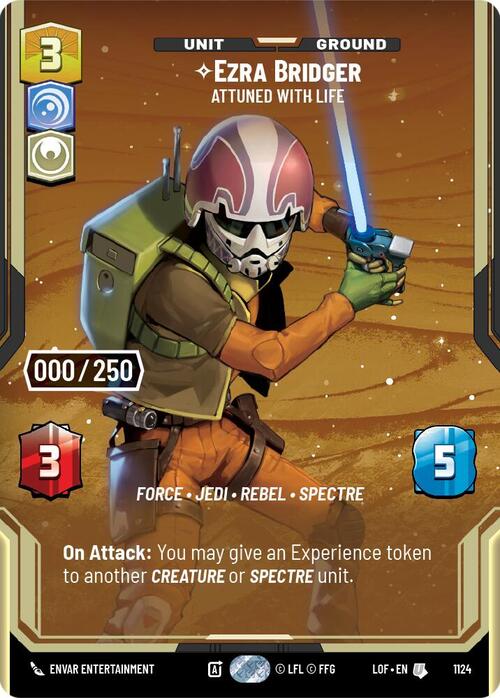 Ezra Bridger - Attuned With Life Card Front