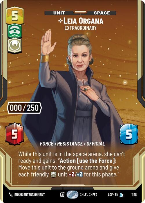 Leia Organa - Extraordinary Card Front