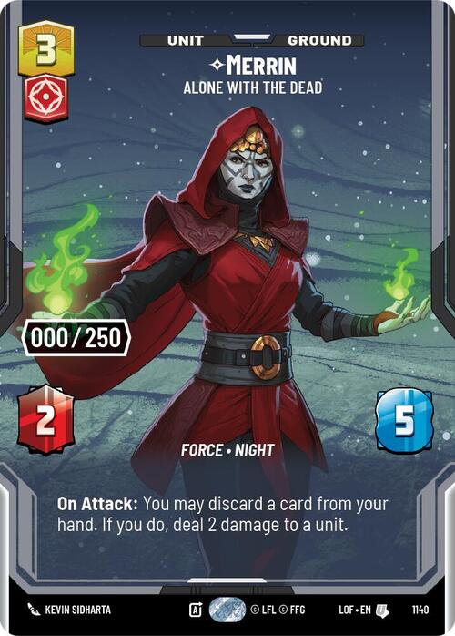 Merrin - Alone with the Dead Card Front