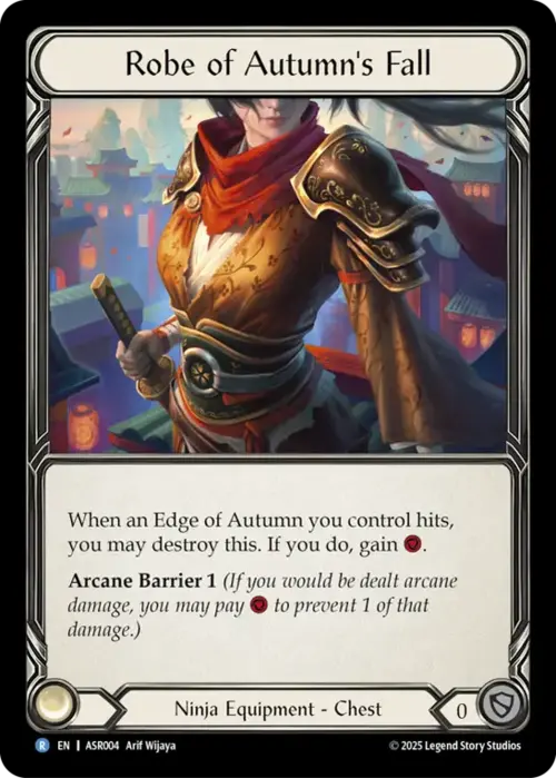 Robe of Autumn's Fall Card Front