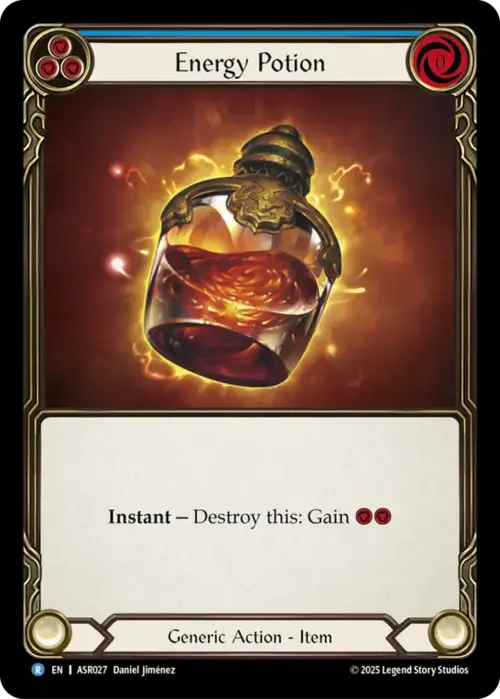 Energy Potion Card Front