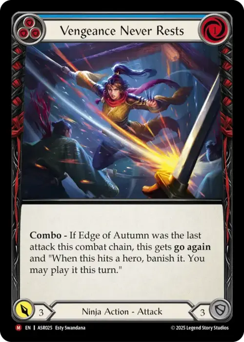 Vengeance Never Rests Card Front
