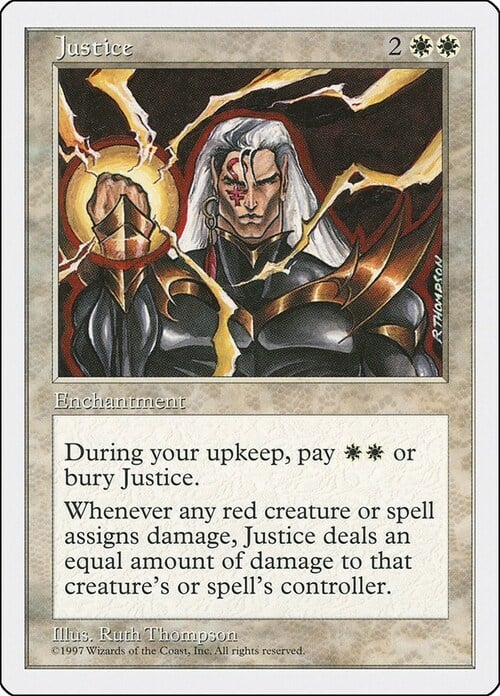 Justice Card Front