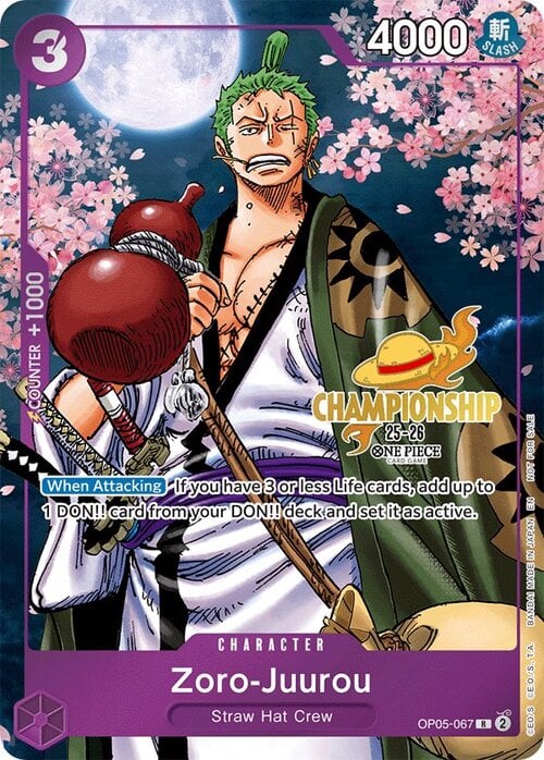 Zoro-Juurou Card Front