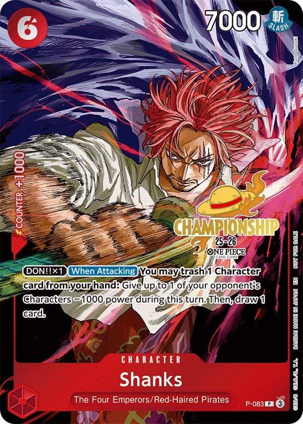 one piece card game shanks manga Shanks One Piece Card Game ST16 Japanese #004 #1 main image 1