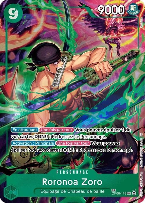 Roronoa Zoro Card Front