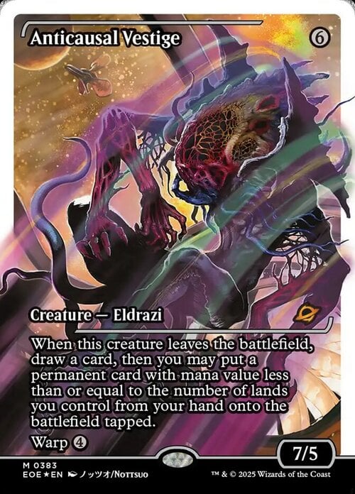 Anticausal Vestige Card Front