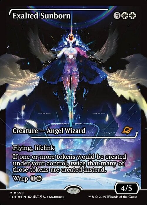Exalted Sunborn Card Front
