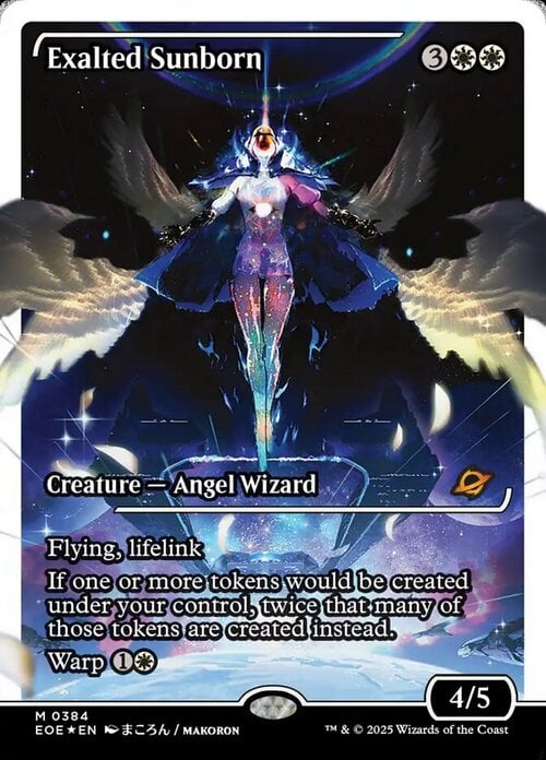 Exalted Sunborn Card Front
